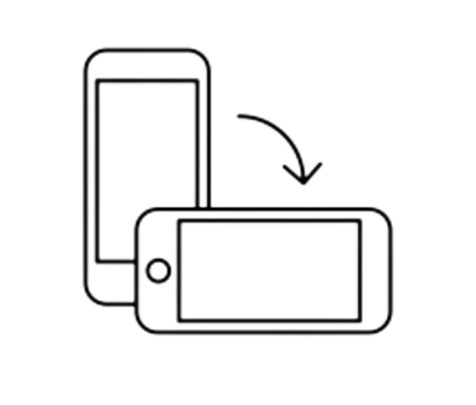 rotate mobile screen icone